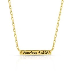 Montana Silversmiths® Women's Fearless Faith Bar Necklace FFNC5061