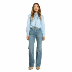 Kimes Ranch® Ladies Olivia Light Wash Wide Leg Denim Jeans KR-OLIVIA -Western Belle Deals KR OLIVIA 1