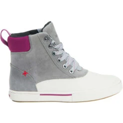 XTRATUF Ladies 6 Inch Leather Lace Grey Ankle Deck Boot LALW-104 -Western Belle Deals LALW104 8 EXTRALARGE