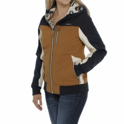 Cinch® Ladies Bonded Multicolored Hoodie Jacket MAJ9844001 -Western Belle Deals MAJ9844001C