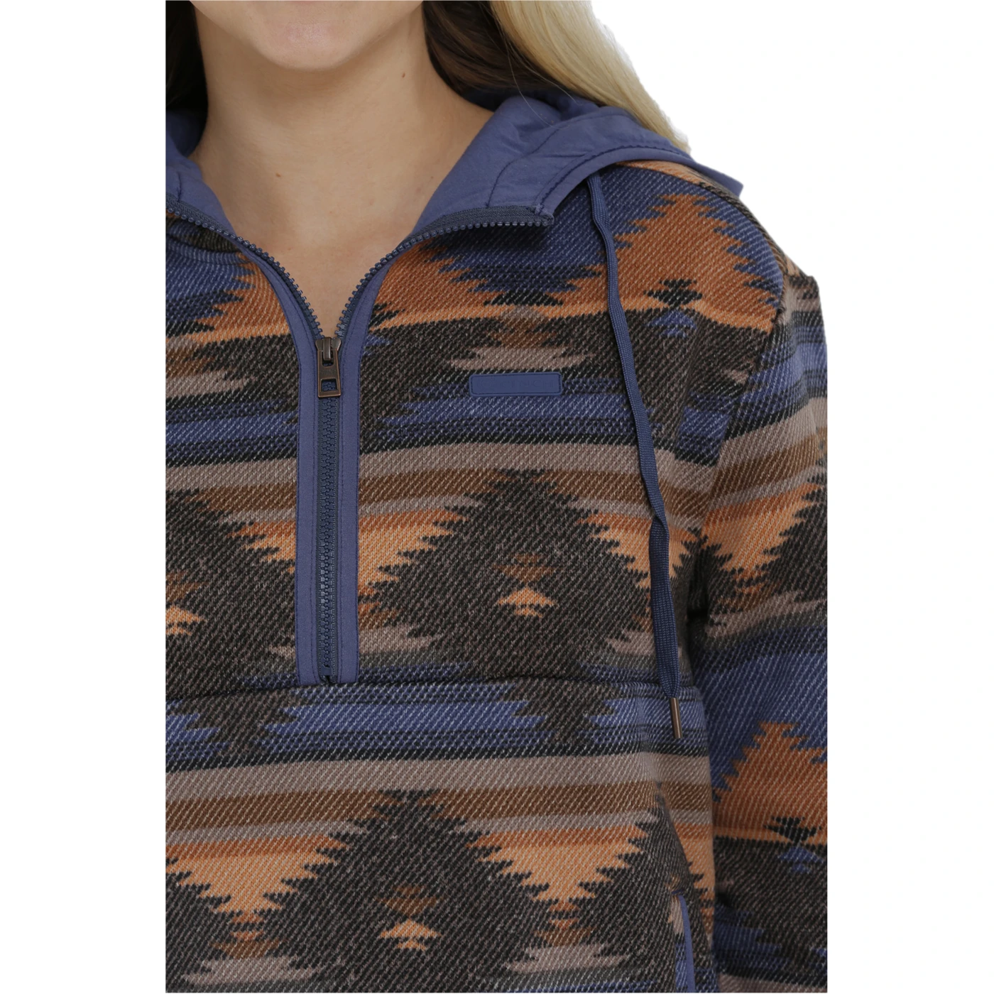 Cinch® Ladies Blue Aztec Printed Pullover Hoodie MAK9812001 4 Cinch® Ladies Blue Aztec Printed Pullover Hoodie MAK9812001 - Image 4