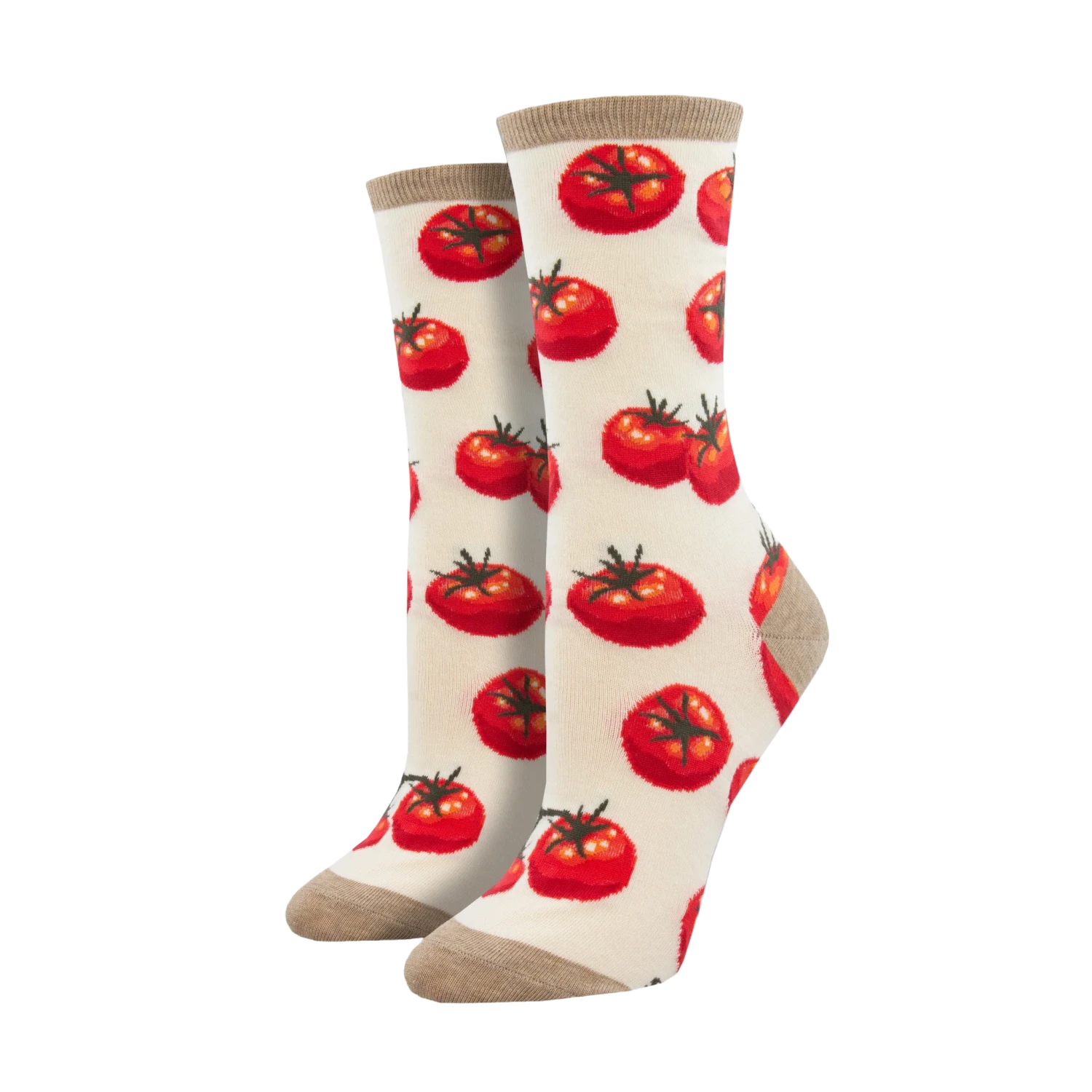 SockSmith Ladies Toe-May-Toes Ivory Crew Socks WNC2576-IVR 1 SockSmith Ladies Toe-May-Toes Ivory Crew Socks WNC2576-IVR