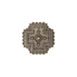 Blazin Roxx Ladies Southwest Sunburst Bronze Cross Belt Buckle 37905