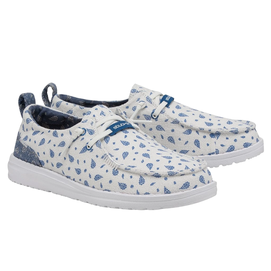Hey Dude Ladies Wendy Bandana Patterned Slip On Shoe 122280231 1 Hey Dude Ladies Wendy Bandana Patterned Slip On Shoe 122280231