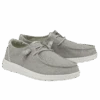 Hey Dude Ladies Wendy Chambray Braid Grey Shoes 121413327