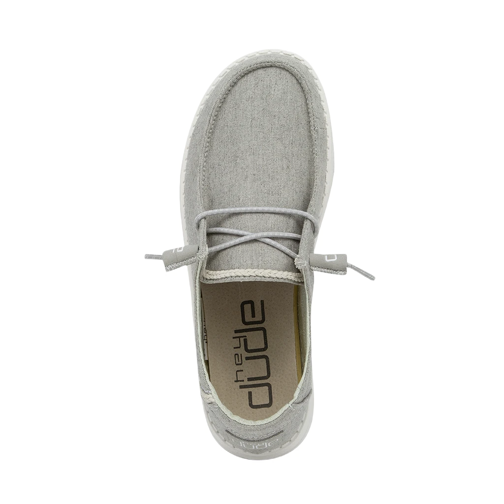 Hey Dude Ladies Wendy Chambray Braid Grey Shoes 121413327 2 Hey Dude Ladies Wendy Chambray Braid Grey Shoes 121413327 - Image 2