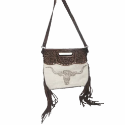 American Darling® Cowhide Floral Embossed Bull Branded Bag ADBGS146AR