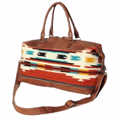 American Darling Muti-Color Aztec & Serape Brown Duffle Bag ADBG460I