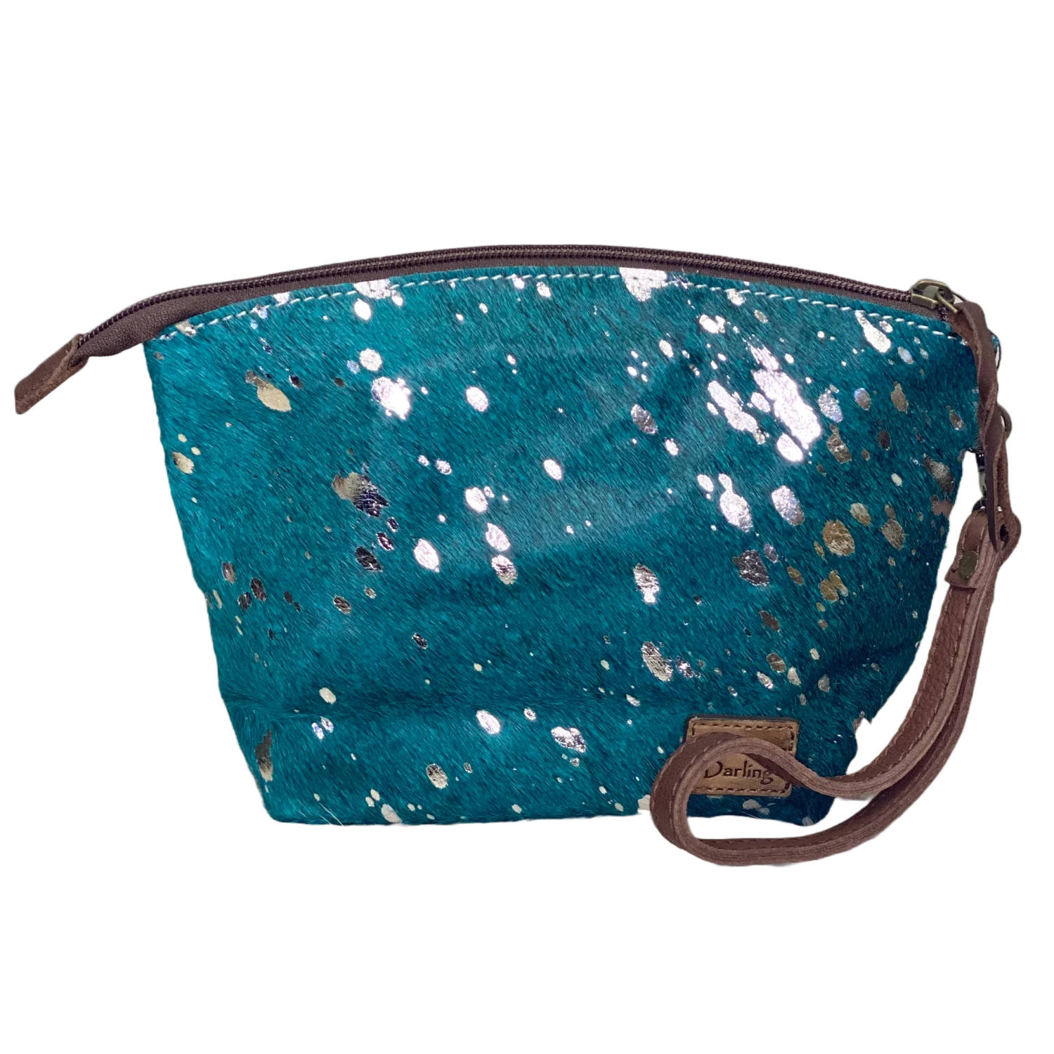 American Darling Turquoise Cowhide Pouch ADBG443TRQ-L 1 American Darling Turquoise Cowhide Pouch ADBG443TRQ-L