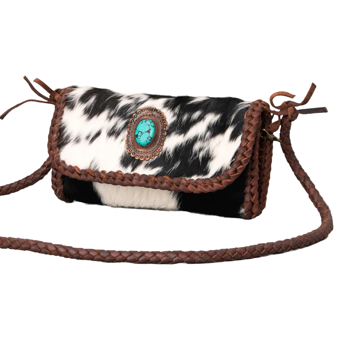 American Darling® Braided Leather Cowhide Purse ADBGM267D 1 American Darling® Braided Leather Cowhide Purse ADBGM267D