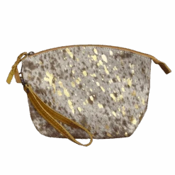 American Darling Brown And White Cowhide Pouch ADBG443ACGO-L