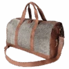 American Darling Cowhide With Silver Acid Wash Duffel Bag ADBGS174BRAH