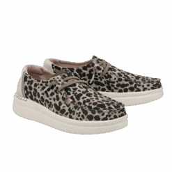 Hey Dude Ladies Wendy Ride Platform Jungle Beige Slip On Shoes 121940570