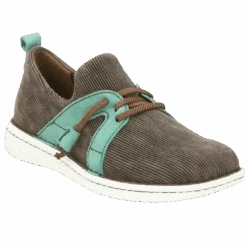 Justin Ladies Brown & Turquoise Shoe JL143