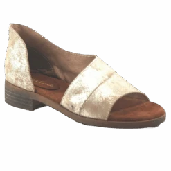 Diba True Ladies Gold Derby City D'Orsay Flats 71331-GLD