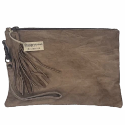 Liberty Black Ladies Albani Taupe Brown Wristlet Purse LBBG617-ATB