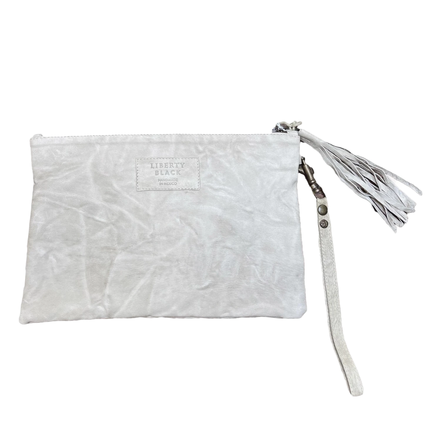 Liberty Black® Ladies Cabra Albani Dust Beige Wristlet Purse LBBG617-ALD 1 Liberty Black® Ladies Cabra Albani Dust Beige Wristlet Purse LBBG617-ALD