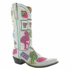 Old Gringo® Ladies 13"Jackpot Distressed Taupe Boots