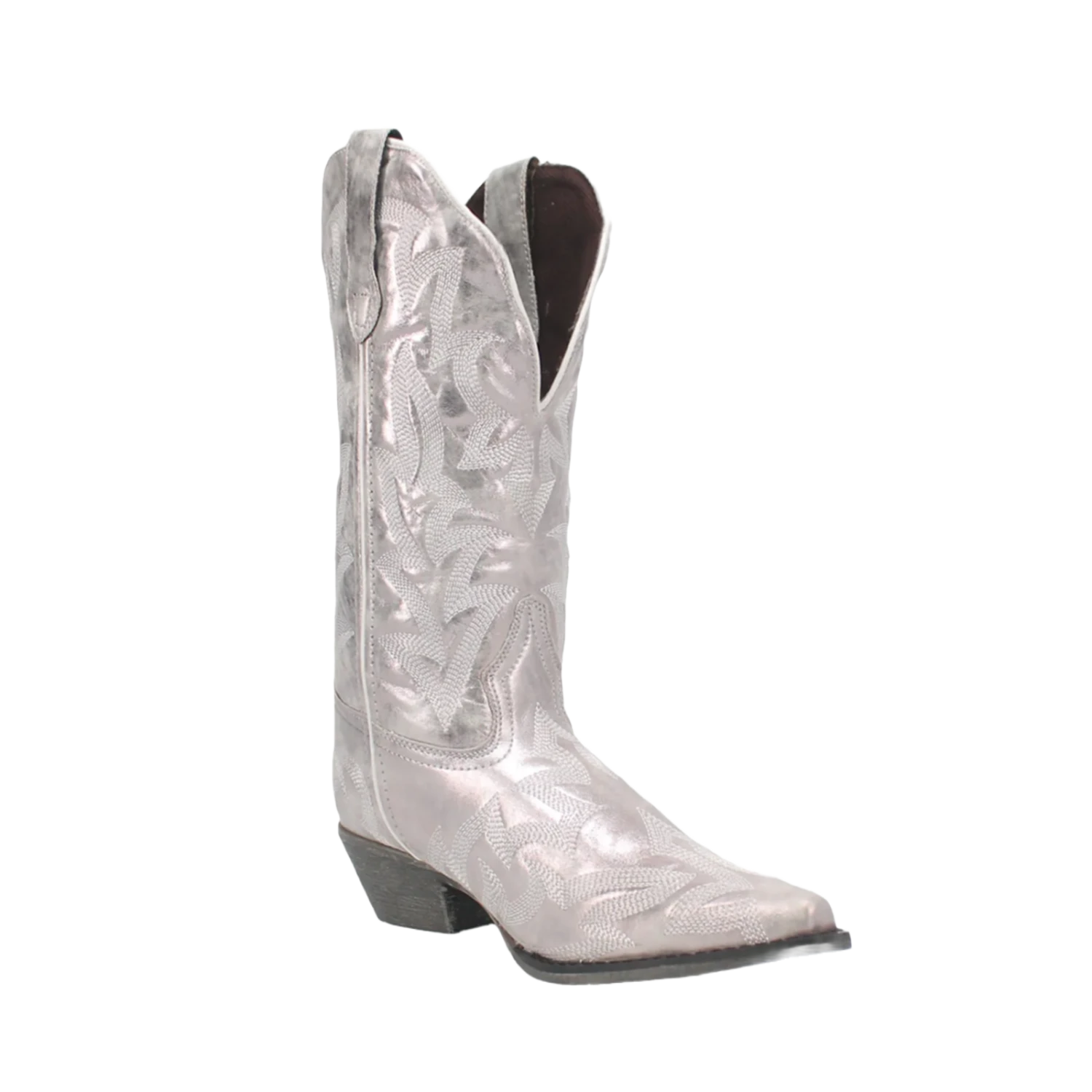 Laredo Ladies Dream Girl Silver Embroidered Snip Toe Boots 52463 1 Laredo Ladies Dream Girl Silver Embroidered Snip Toe Boots 52463