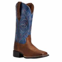 Ariat® Ladies Round Up Sassy Brown Wide Square Toe Boots 10040422