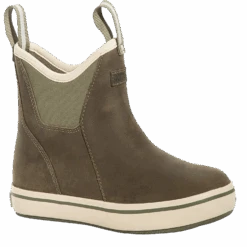 XTRATUF Ladies Olive Waterproof Leather Ankle Deck Boots XWAL-303