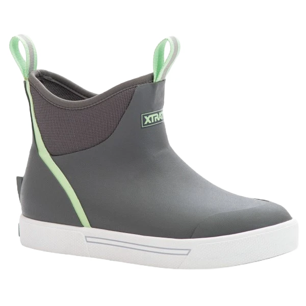 XTRATUF Ladies Wheelhouse Ankle Gray Deck Boot XWW-700 1 XTRATUF Ladies Wheelhouse Ankle Gray Deck Boot XWW-700