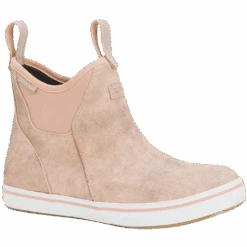 XTRATUF Ladies Waterproof Pink Cream Deck Boots XWAL-400