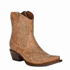 Circle G By Corral Ladies Orix Western Embroidery Zipper Booties L5915