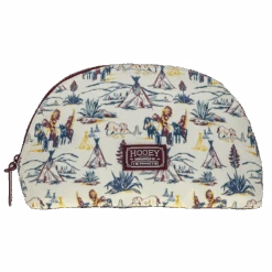 Hooey® Unisex Tribal Print Cream Large Makeup Bag MB003-02