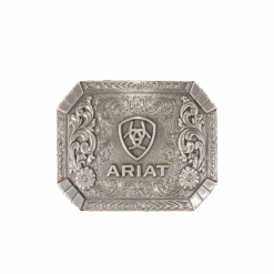 Ariat® Floral Engraved Silver Belt Buckle A37018