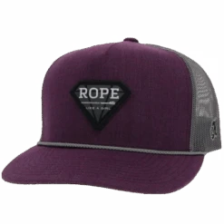 Hooey Ladies Rope Like A Girl Purple & Grey Snapback Hat 2149T-PLGY