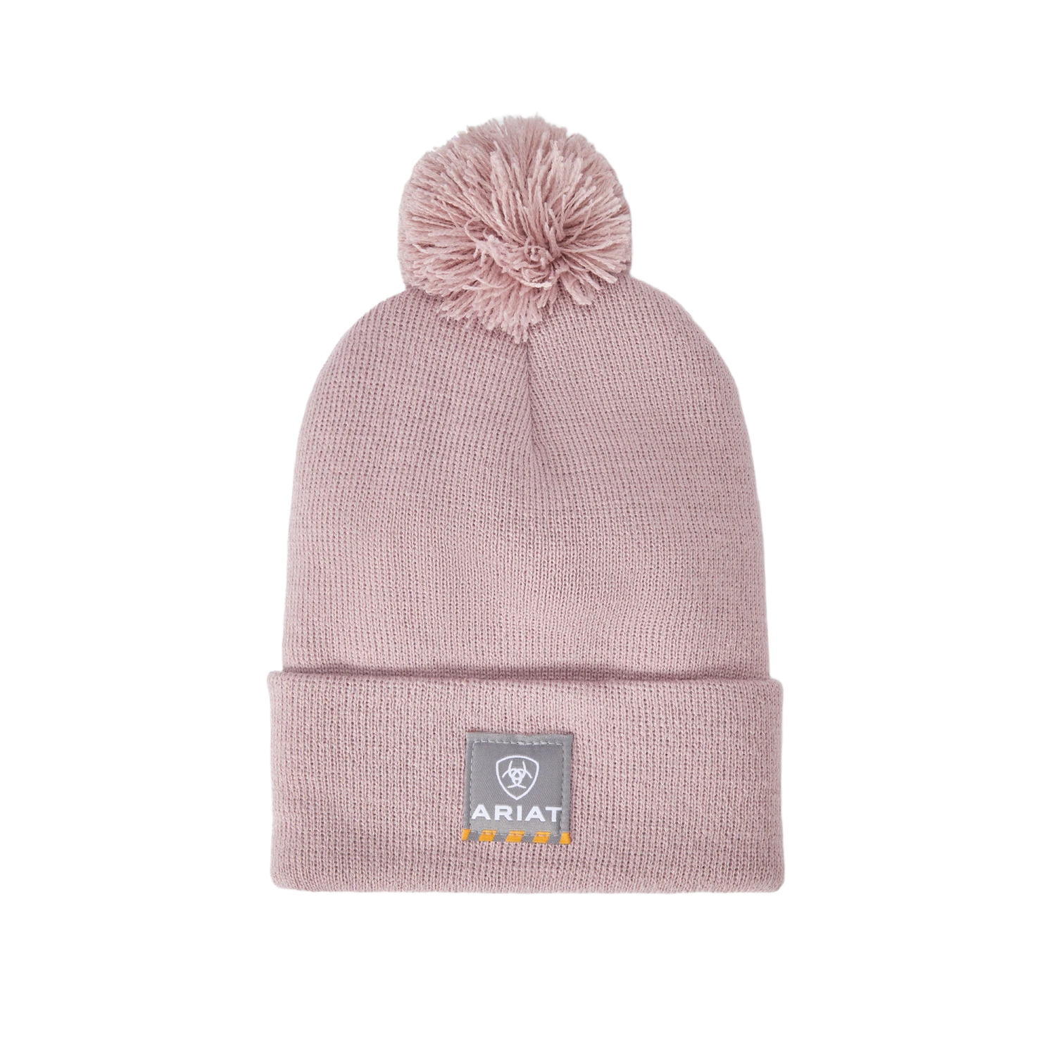 Ariat® Ladies Rebar Pom Orchid Pink Beanie 10041431 1 Ariat® Ladies Rebar Pom Orchid Pink Beanie 10041431