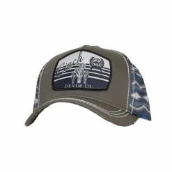 Cinch® Women's Blue Aztec And Olive Trucker Hat MHC7874034