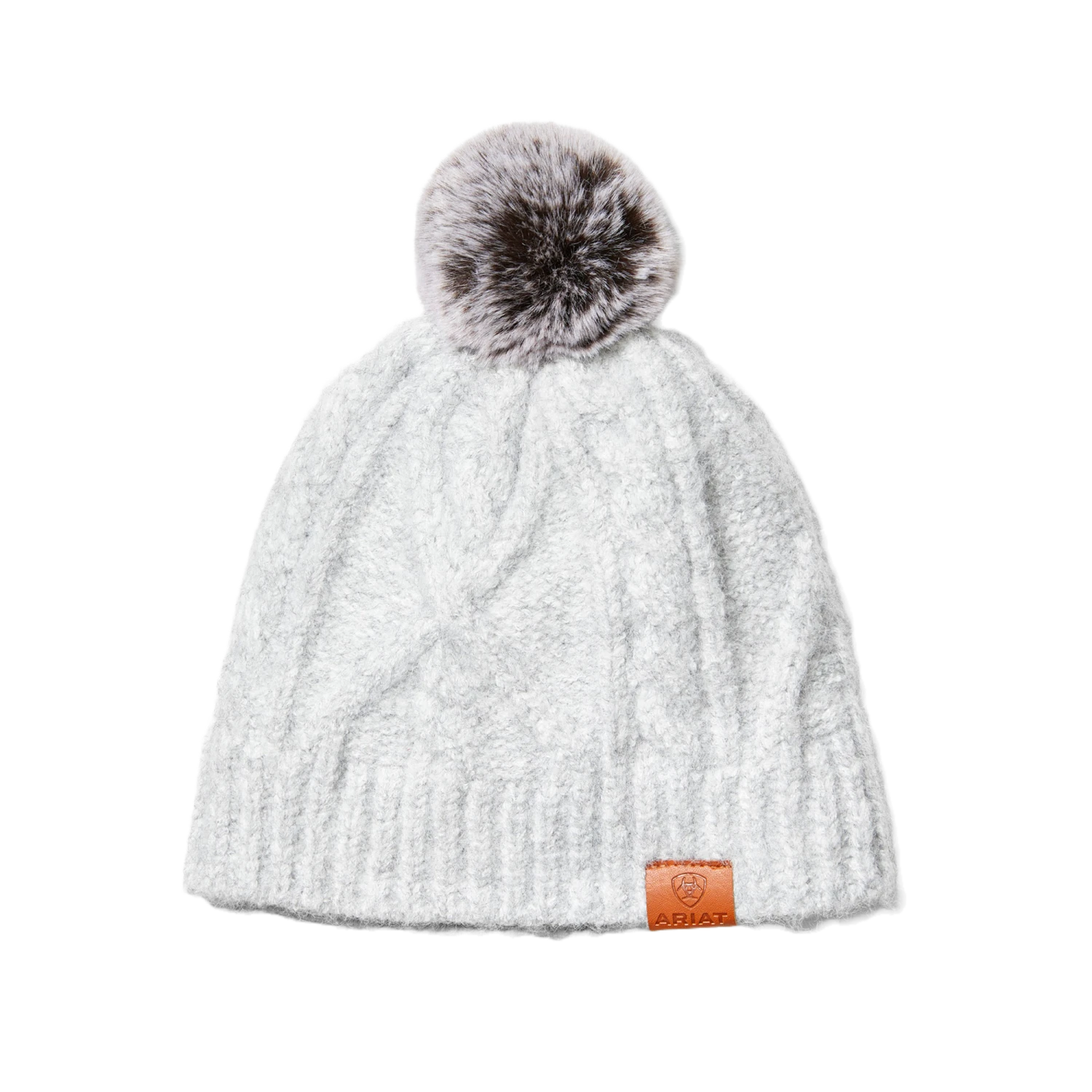 Ariat® Ladies Entwine Sleet Heather Beanie 10041923 1 Ariat® Ladies Entwine Sleet Heather Beanie 10041923