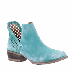 Circle G By Corral Ladies Turquoise Cutout Bootie Q5026