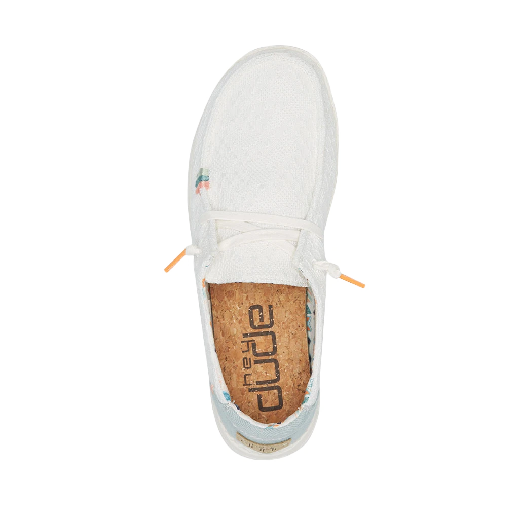 Hey Dude Ladies Wendy Boho White Crochet Shoes 121410164 2 Hey Dude Ladies Wendy Boho White Crochet Shoes 121410164 - Image 2