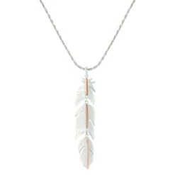 Montana Silversmiths Ladies Rose Gold Feather Necklace NC1618RG
