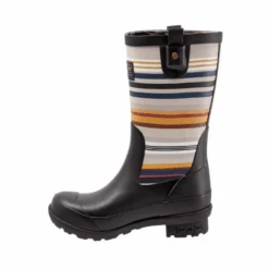 Pendleton® Ladies Bridger Stripe Black Mid Rain Boots PW2280-001 -Western Belle Deals PW2280 001 2