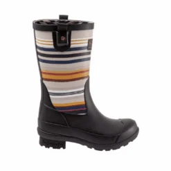 Pendleton® Ladies Bridger Stripe Black Mid Rain Boots PW2280-001 -Western Belle Deals PW2280 001