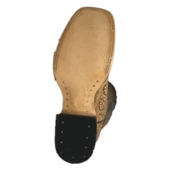 Cowtown® Ladies Oryx Floral Tooled Brown & Tan Square Toe Boots Q452 -Western Belle Deals Q452 5