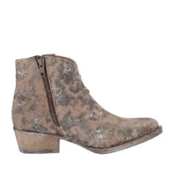 Circle G By Corral Ladies Bone Star Inlay & Studs Ankle Boots Q5071 -Western Belle Deals Q5071 inside