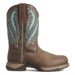 Ariat Ladies Anthem VentTEK Java Brown Composite Toe Work Boots 10031667 -Western Belle Deals S20 WMS WEST Couto 10031667 side1