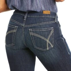 Ariat Ladies Isabel Mid Rise Wide Leg Trouser Jeans 10035790 -Western Belle Deals S21 WMS WEST 10035790 detail01