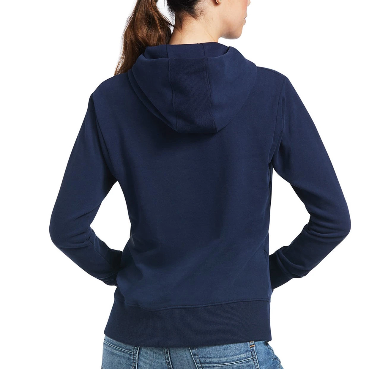 Ariat® Ladies 3D Logo 2.0 Navy Hoodie 10039222 2 Ariat® Ladies 3D Logo 2.0 Navy Hoodie 10039222 - Image 2