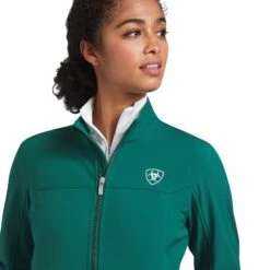 Ariat® Ladies Classic Team Verde Softshell Mexico Jacket 10039460 5 Ariat® Ladies Classic Team Verde Softshell Mexico Jacket 10039460 -Western Belle Deals S22 WMS ENGL 10039460 detail03