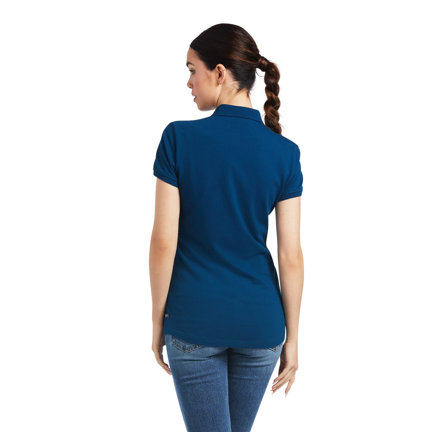 Ariat® Ladies Prix 2.0 Short Sleeve Blue Opal Polo Shirt 10039471 2 Ariat® Ladies Prix 2.0 Short Sleeve Blue Opal Polo Shirt 10039471 - Image 2