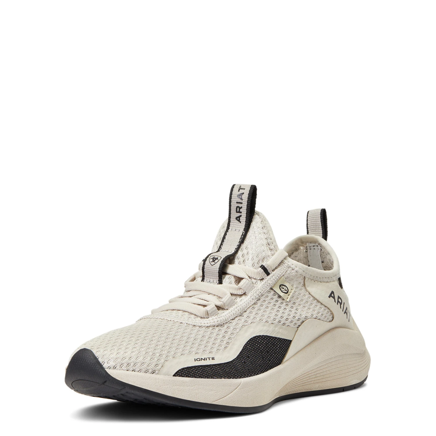 Ariat® Ladies Ignite Eco Cream Lace Up Shoes 10040407 3 Ariat® Ladies Ignite Eco Cream Lace Up Shoes 10040407 - Image 3