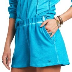 Ariat® Ladies Sun Kissed Merman Blue Shorts 10039819 -Western Belle Deals S22 WMS WEST 10039819 detail04 1