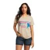Ariat® Women's Desert Wild Graphic Oatmeal Heather T-Shirt 10039971