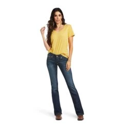 Ariat Ladies Vicky R.E.A.L™ Denim Boot Cut Jeans 10040798 -Western Belle Deals S22 WMS WEST 10040798 full